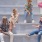 Friends sitting on a flight of stairs 